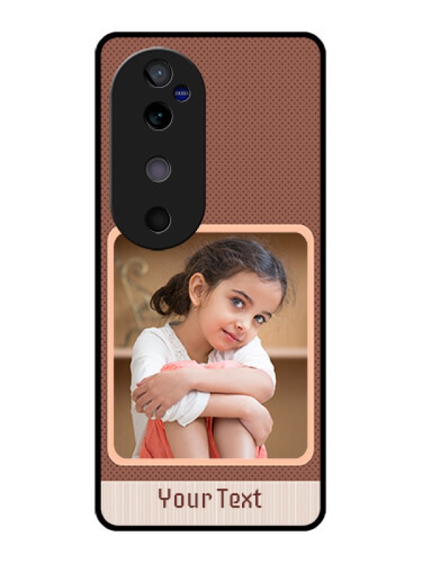 Custom Vivo V40 5G Custom Glass Phone CaseSimple Pic Upload Design