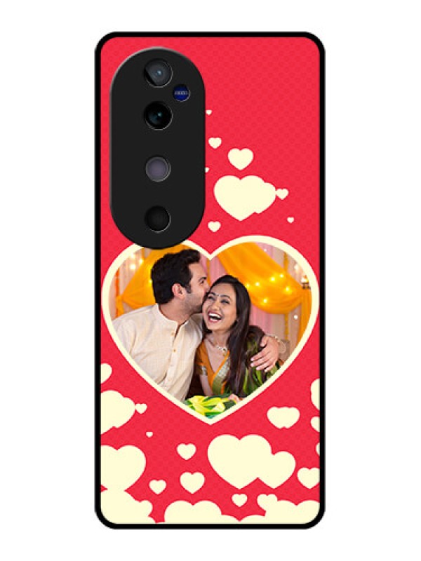 Custom Vivo V40 5G Custom Glass Phone CaseLove Symbols Phone Cover Design