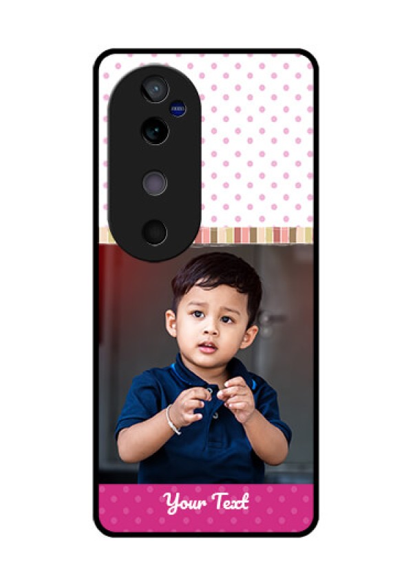 Vivo V40 5G Custom Glass Phone CaseCute Girls Cover Design