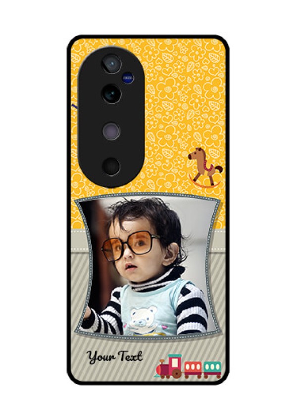 Vivo V40 5G Custom Glass Phone CaseBaby Picture Upload Design
