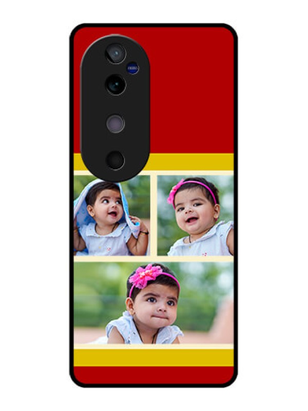 Custom Vivo V40 5G Custom Glass Phone CaseMultiple Pic Upload Design