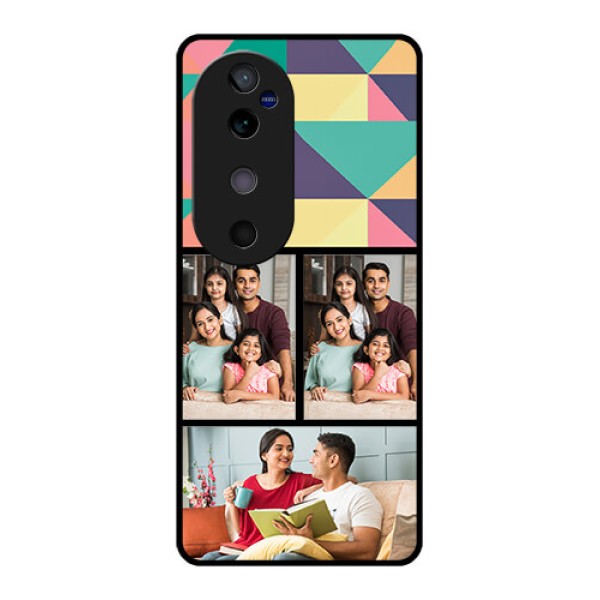 Vivo V40 5G Custom Glass Phone CaseBulk Pic Upload Design