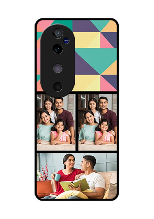 Vivo V40 5G Custom Glass Phone CaseBulk Pic Upload Design