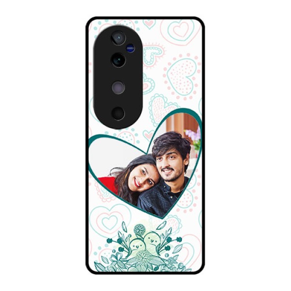 Vivo V40 5G Custom Glass Phone CasePremium Couple Design