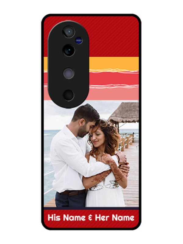 Custom Vivo V40 5G Custom Glass Phone CaseColorful Case Design