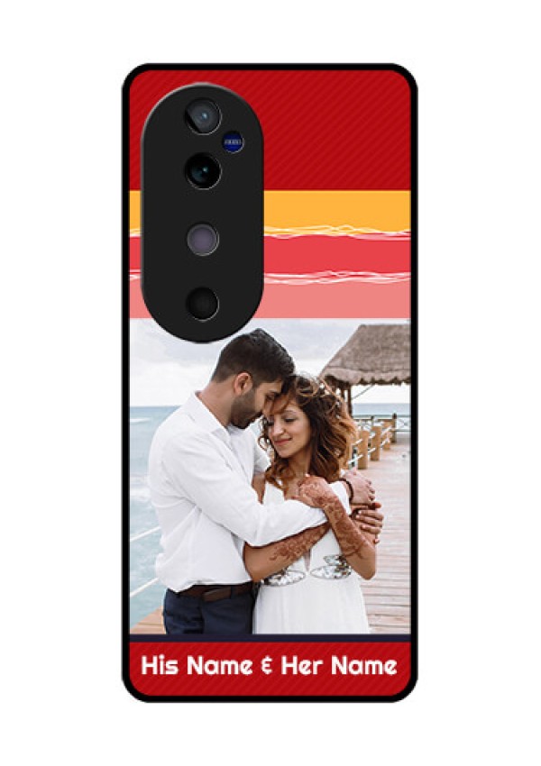 Vivo V40 5G Custom Glass Phone CaseColorful Case Design