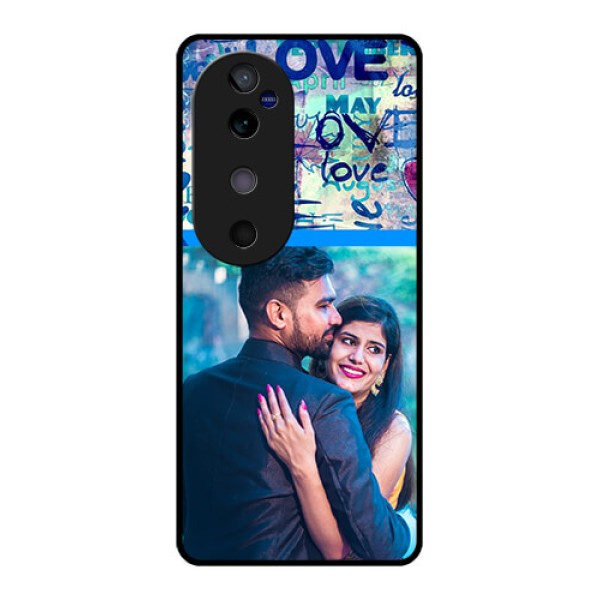 Vivo V40 5G Custom Glass Phone CaseColorful Love Design