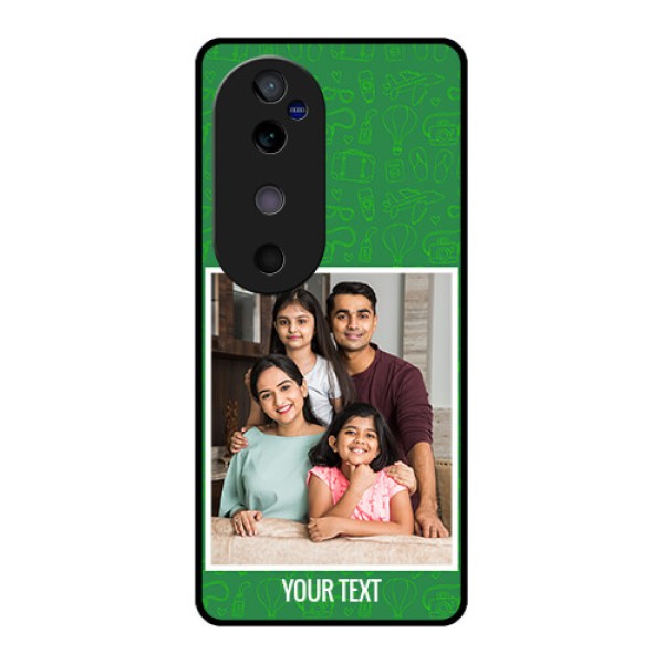 Vivo V40 5G Custom Glass Phone CasePicture Upload Design