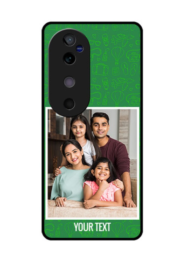 Vivo V40 5G Custom Glass Phone CasePicture Upload Design