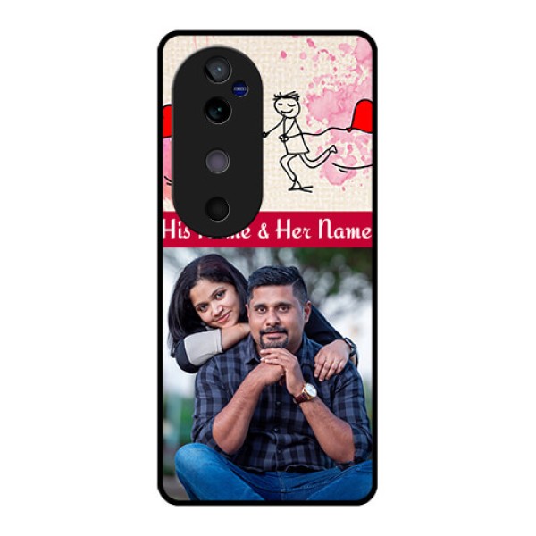 Vivo V40 5G Custom Glass Phone CaseYou And Me Case Design