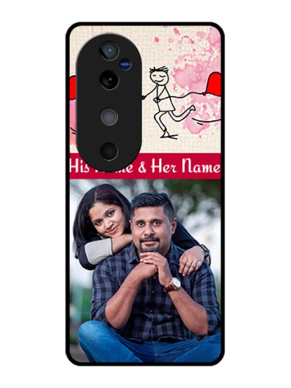 Custom Vivo V40 5G Custom Glass Phone CaseYou And Me Case Design