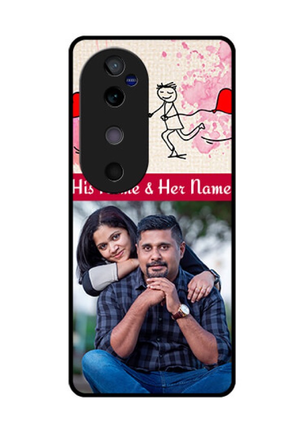 Vivo V40 5G Custom Glass Phone CaseYou And Me Case Design