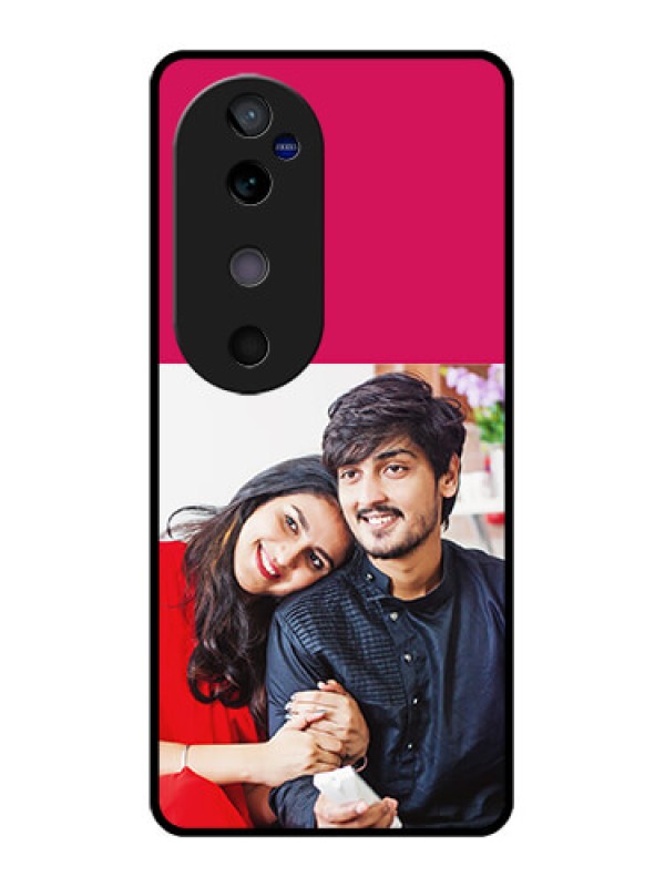 Custom Vivo V40 5G Custom Glass Phone CaseAnniversary Cover Design