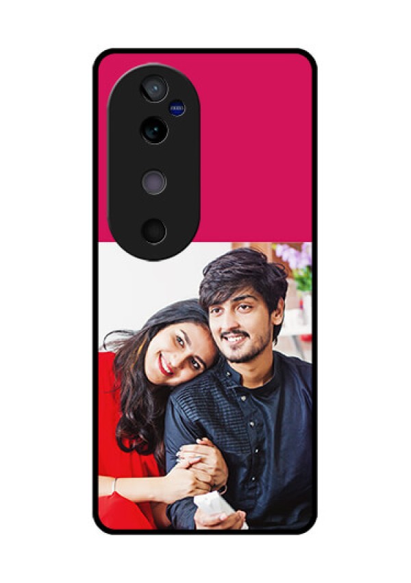 Vivo V40 5G Custom Glass Phone CaseAnniversary Cover Design
