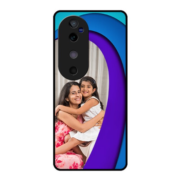 Vivo V40 5G Custom Glass Phone CaseSimple Pattern Design