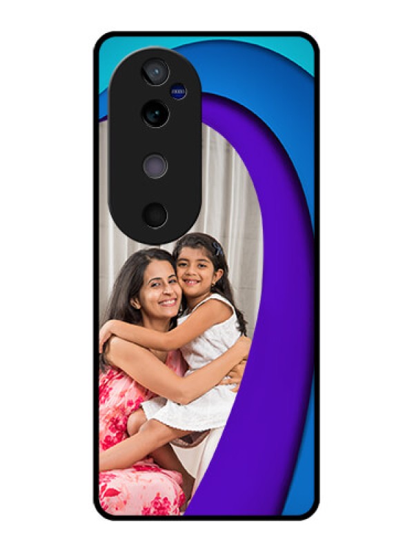 Custom Vivo V40 5G Custom Glass Phone CaseSimple Pattern Design