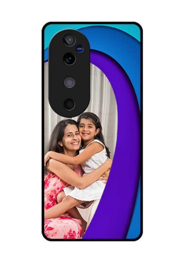 Vivo V40 5G Custom Glass Phone CaseSimple Pattern Design
