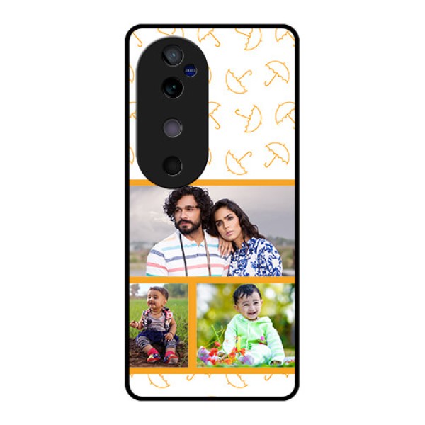 Vivo V40 5G Custom Glass Phone CaseYellow Pattern Design Vivo V40 5G Custom Glass Phone CaseYellow Pattern Design