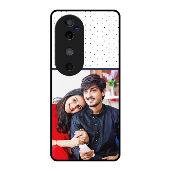 Vivo V40 5G Custom Glass Phone CasePremium Dot Design