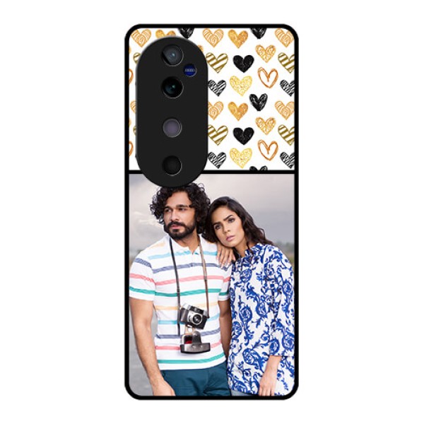 Vivo V40 5G Custom Glass Phone CaseLove Symbol Design