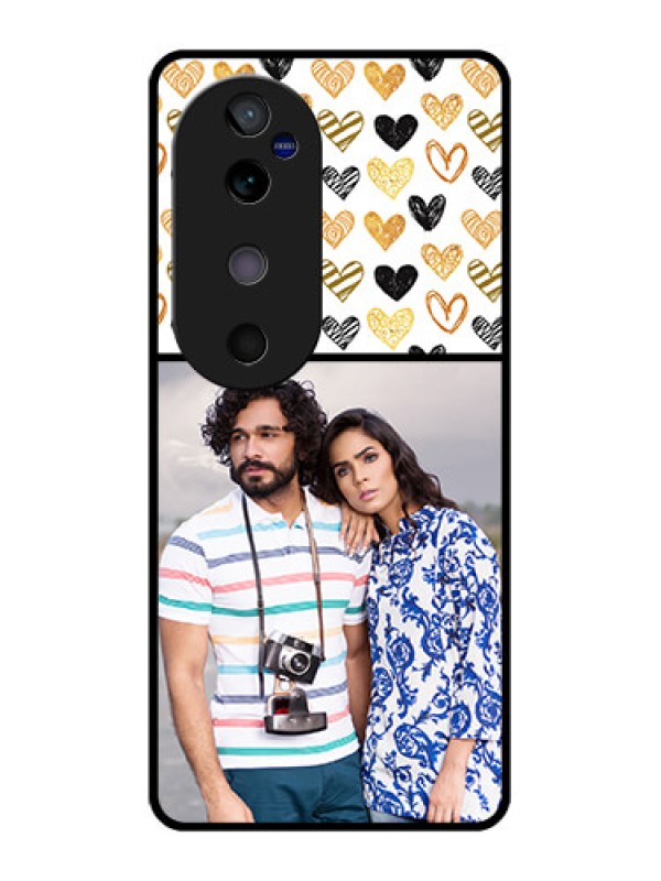 Custom Vivo V40 5G Custom Glass Phone CaseLove Symbol Design