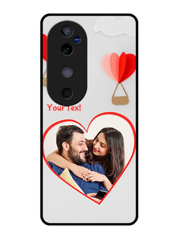 Custom Vivo V40 5G Custom Glass Phone CaseParachute Love Design