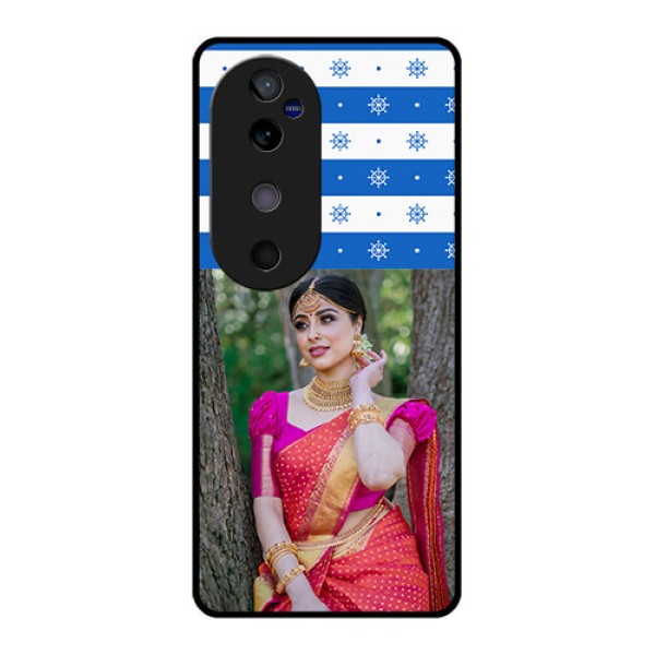 Vivo V40 5G Custom Glass Phone CaseSnow Pattern Design