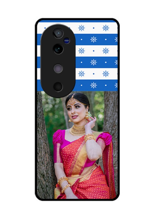 Vivo V40 5G Custom Glass Phone CaseSnow Pattern Design