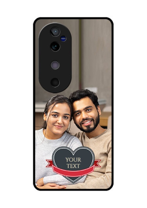 Vivo V40 5G Custom Glass Phone CaseJust Married Couple Design