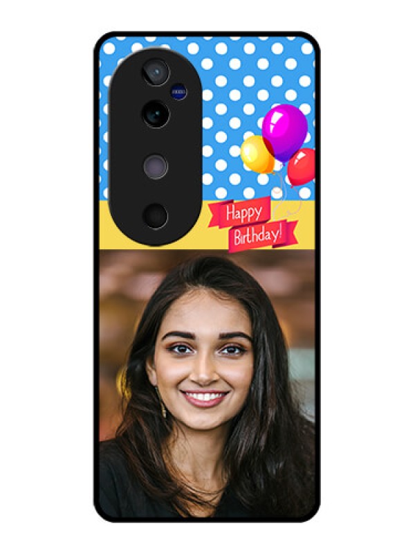 Custom Vivo V40 5G Custom Glass Phone CaseHappy Birthday Design