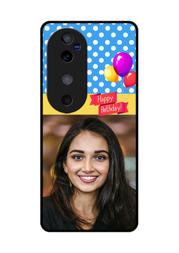 Vivo V40 5G Custom Glass Phone CaseHappy Birthday Design