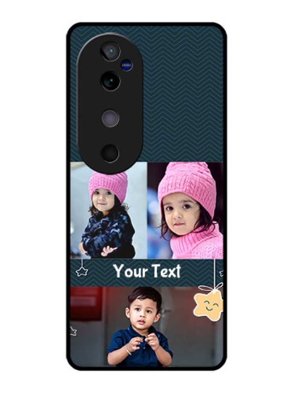 Custom Vivo V40 5G Custom Glass Phone CaseHanging Stars Design