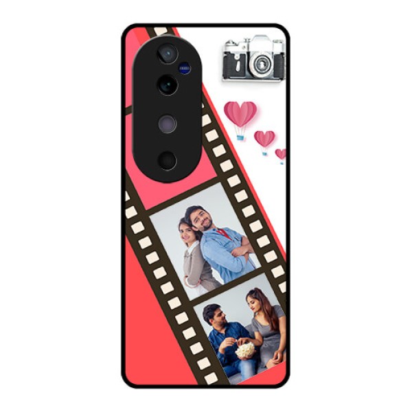 Vivo V40 5G Custom Glass Phone Case3 Image Holder With Film Reel Vivo V40 5G Custom Glass Phone Case3 Image Holder With Film Reel