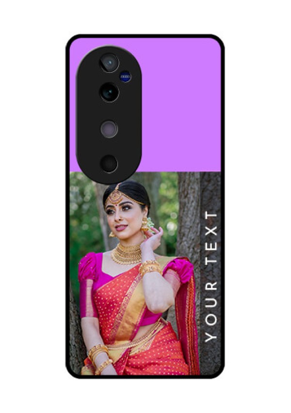 Vivo V40 5G Custom Glass Phone CaseBirthday Icons Design