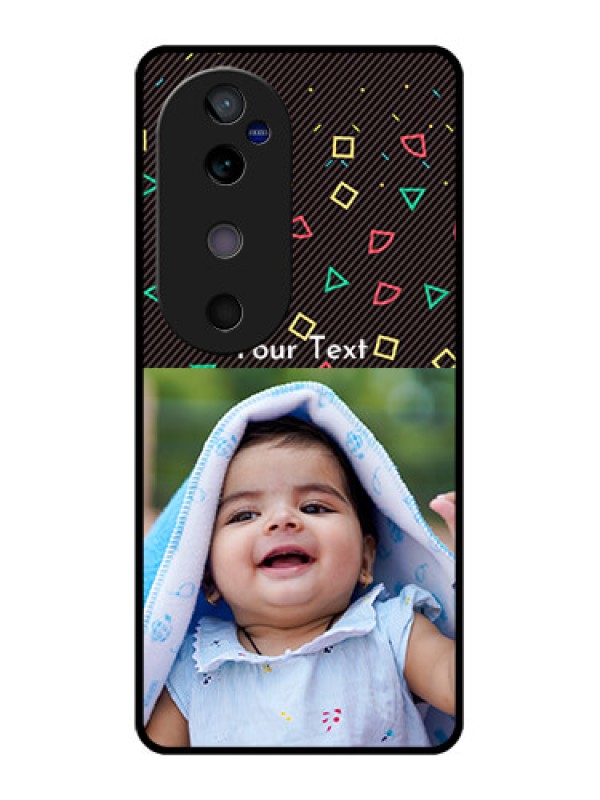 Custom Vivo V40 5G Custom Glass Phone CaseWith Confetti Birthday Design