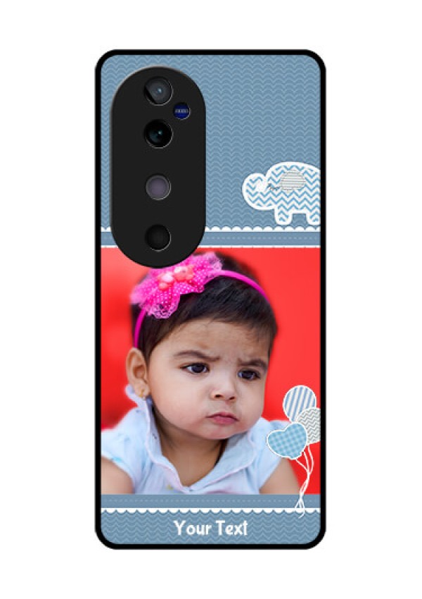 Vivo V40 5G Custom Glass Phone CaseWith Kids Pattern Design