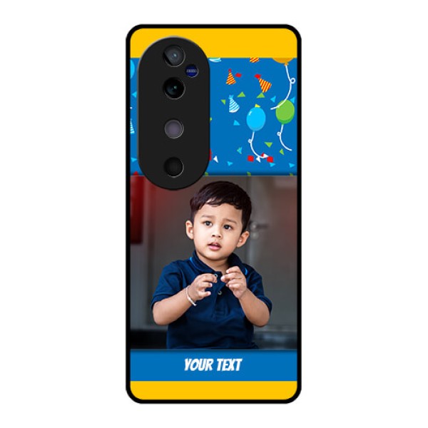 Vivo V40 5G Custom Glass Phone CaseBirthday Wishes Design