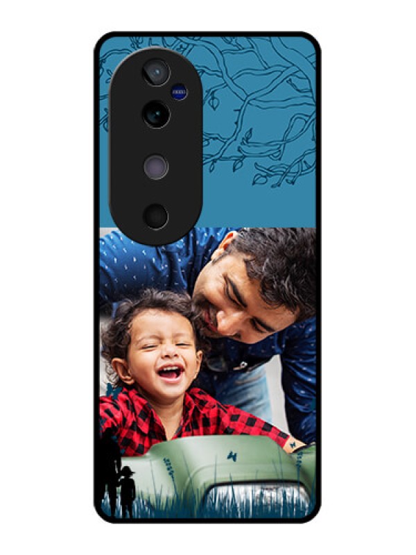 Custom Vivo V40 5G Custom Glass Phone CaseBest Dad Design