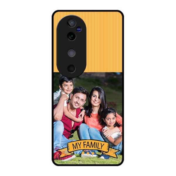 Vivo V40 5G Custom Glass Phone CaseMy Family Design
