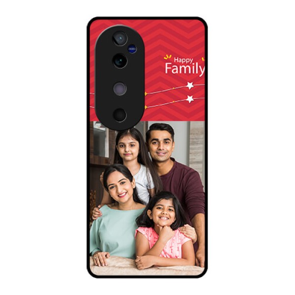 Vivo V40 5G Custom Glass Phone CaseHappy Family Design