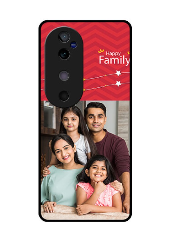 Vivo V40 5G Custom Glass Phone CaseHappy Family Design