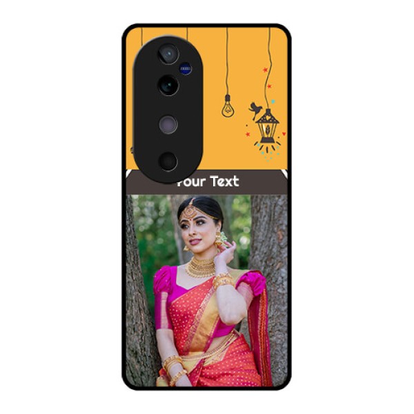 Vivo V40 5G Custom Glass Phone CaseWith Family Picture And Icons Vivo V40 5G Custom Glass Phone CaseWith Family Picture And Icons