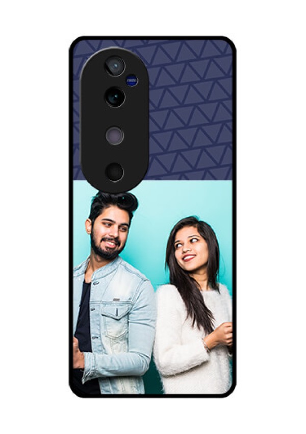 Vivo V40 5G Custom Glass Phone CaseWith Best Friends Design