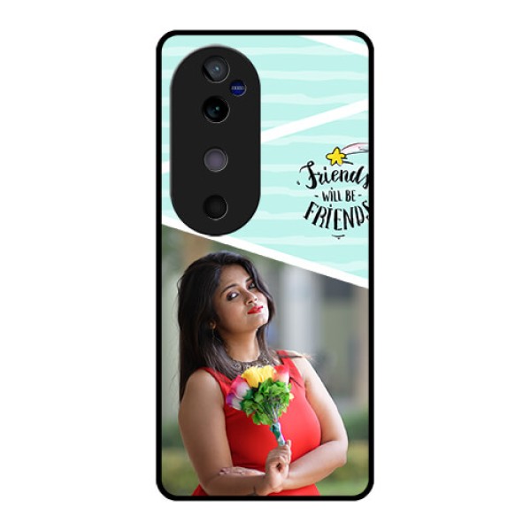 Vivo V40 5G Custom Glass Phone CaseFriends Picture Icon Design