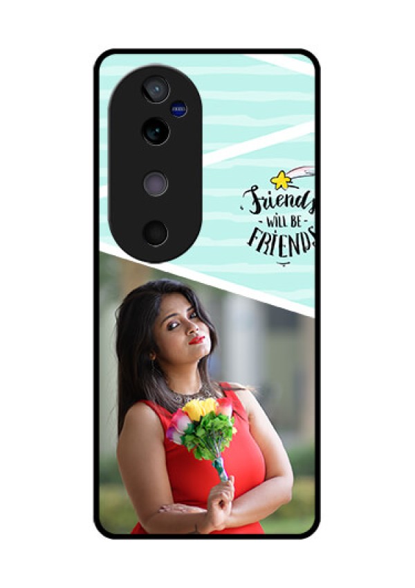 Vivo V40 5G Custom Glass Phone CaseFriends Picture Icon Design