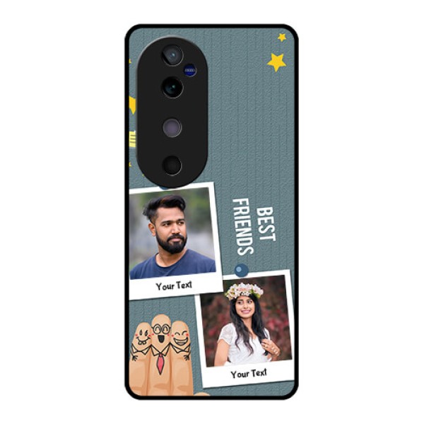 Vivo V40 5G Custom Glass Phone CaseSticky Frames And Friendship Design Vivo V40 5G Custom Glass Phone CaseSticky Frames And Friendship Design