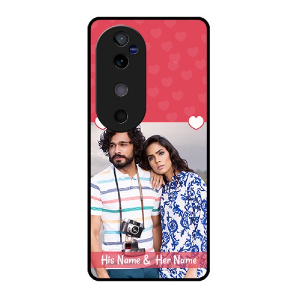 Vivo V40 5G Custom Glass Phone CaseSimple Love Design