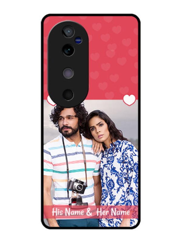 Custom Vivo V40 5G Custom Glass Phone CaseSimple Love Design