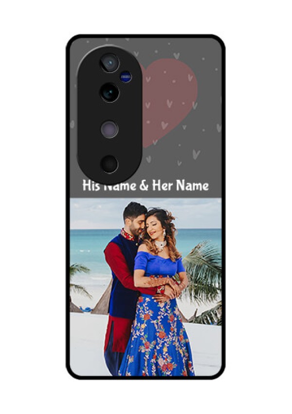 Vivo V40 5G Custom Glass Phone CaseBuy Love Design With Photo Online