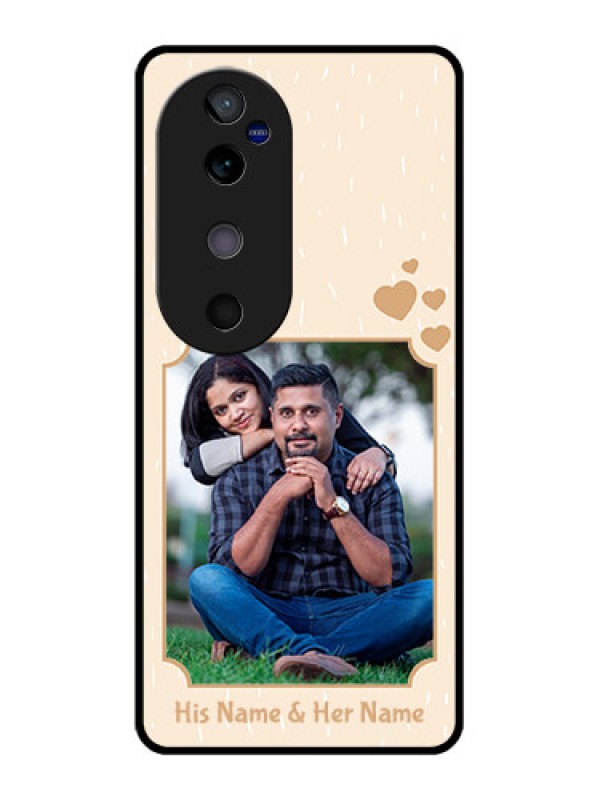 Custom Vivo V40 5G Custom Glass Phone CaseWith Confetti Love Design